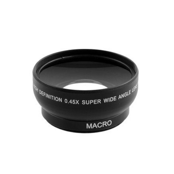 0.45X 52Mm Super Wide Angle Fixed Focus Lens For Canon Nikon Pentax Sony Minolta With 18-55M