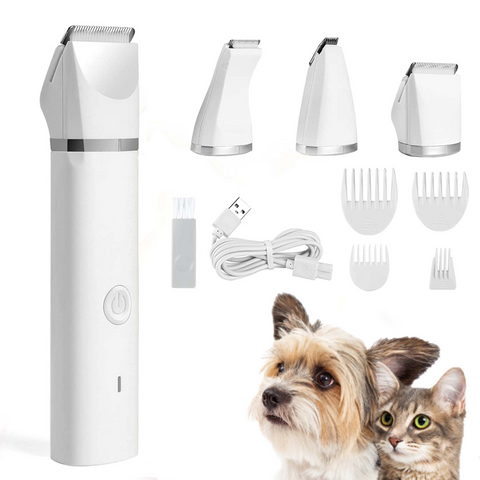4 In 1 Pet Hair Clipper With Blades Grooming Machine Trimmer & Nail Grinder Professional Haircut For Dogs Cats Drop Shipping