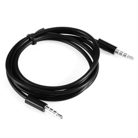 1.02M 4 Sections 3.5Mm Male To Audio Cable Black
