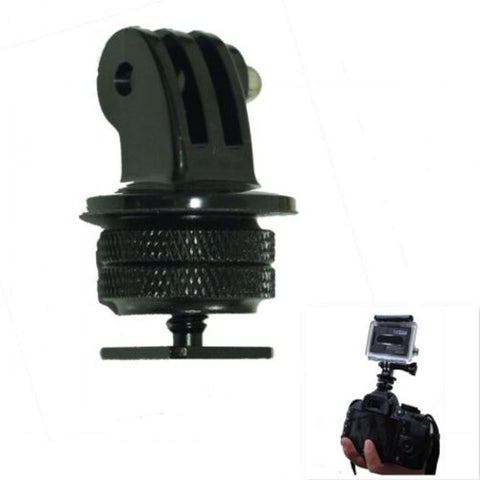 1 / 4 Inches Hot Shoe Connecting Adapter Tripod Mount Black