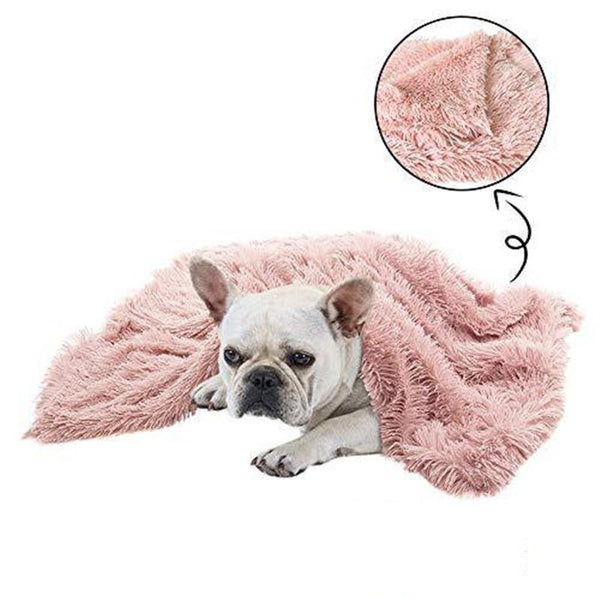 Fluffy Plush Dog Blanket Sleeping Mat Cushion Mattress Extra Soft Warm Pet Throw Blankets