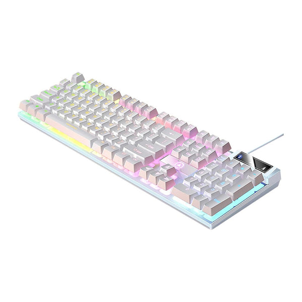 104 Keys Mechanical Gaming Keyboard Wired Backlit Typewriter Style