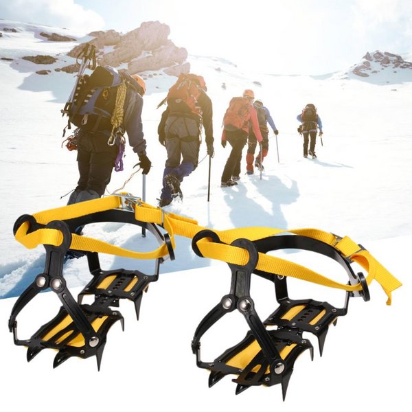 10 Teeth Mountaineering Snow Outdoor Climbing Anti-Slip Crampons Non-Slip Shoe Cover