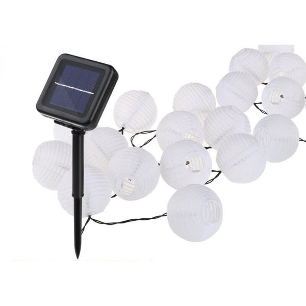 10Leds Solar Lantern Shape String Light For Landscape Yard Outdoor Decor Lights White