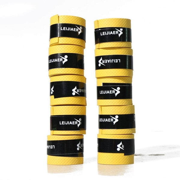 10Pcs Lot Tennis Racket Grip Tape Yellow