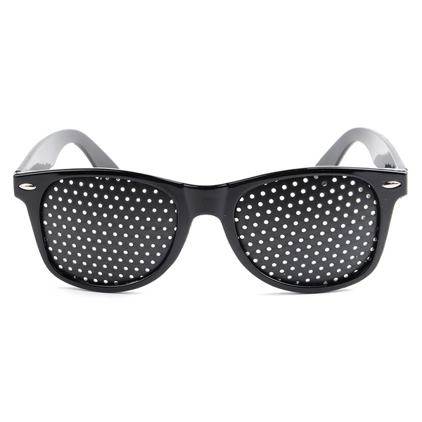 10Pcs Black Eyesight Improvement Care Exercise Eyewear Glasses Training Cycling Pin Small Hole Sunglass Camping Eyeglasses