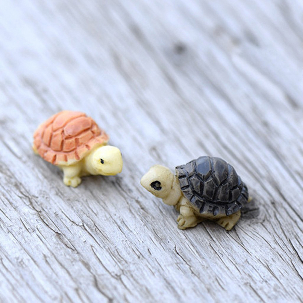 10Pcs Craft Ornament Cute Simulation Plastic Turtle Bonsai Fairy Garden