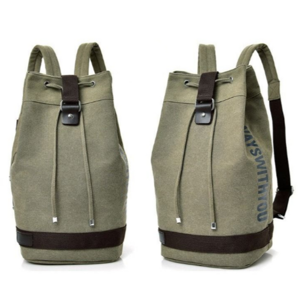 Fashion Casual Canvas Sports Backpack Bucket Bag Travel Men's Bags Unisex Designer Duffle Overnight