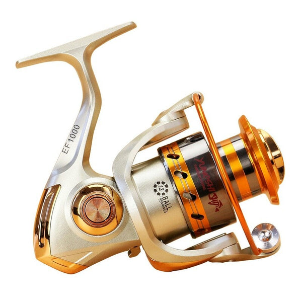 12 Bb Fishing Reel Left Right Interchangeable Collapsible Handle Spinning Ultra Light Smooth Rock 3