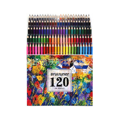 120 Colours Professional Oil Coloured Pencils Set Artist Painting Sketching Wood School Supplies