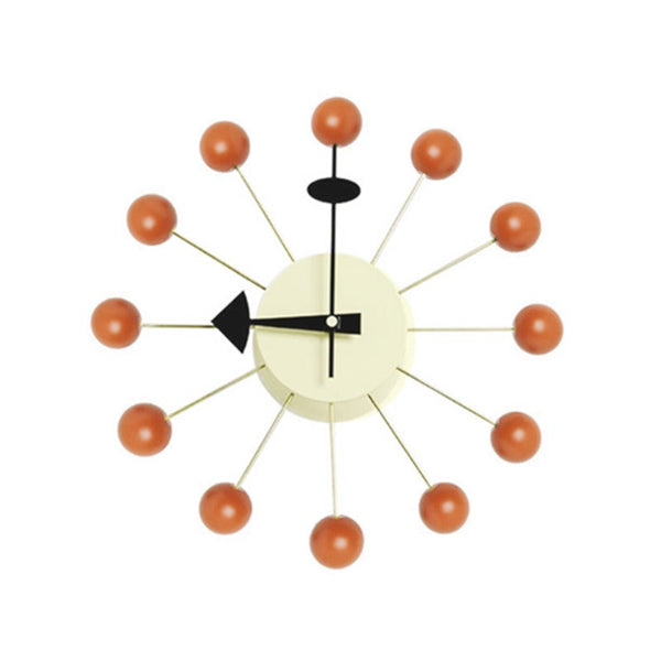 13 Inch Simple Candy Wall Clock Solid Color Colored Silent Suitable For Living Room Dining Black