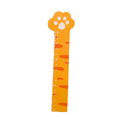 15Cm Cute Meow Cat Paw Wooden Measure Ruler Metric Tool
