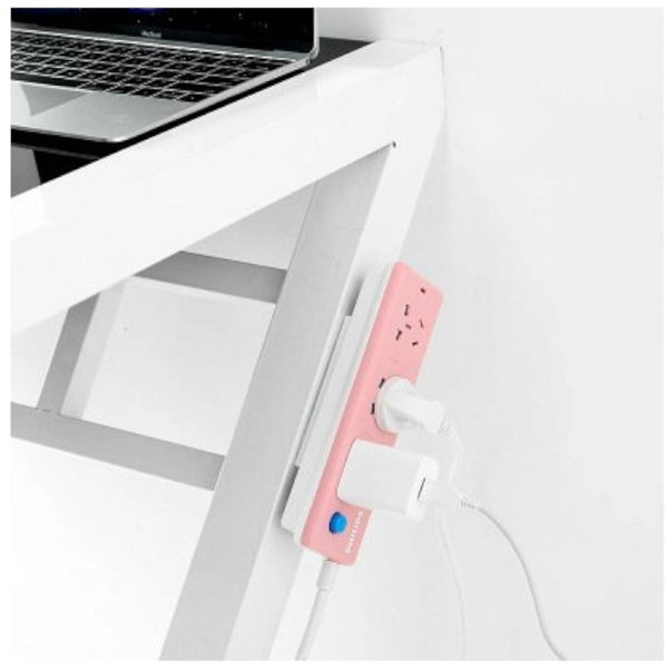 15Pcs Seamless Punch Free Plug Sticker Holder Wall Fixer Power Strip Shelf Holders White