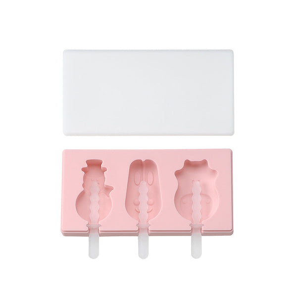 Silicone Animals Shapes Ice Cream Mold With Lid