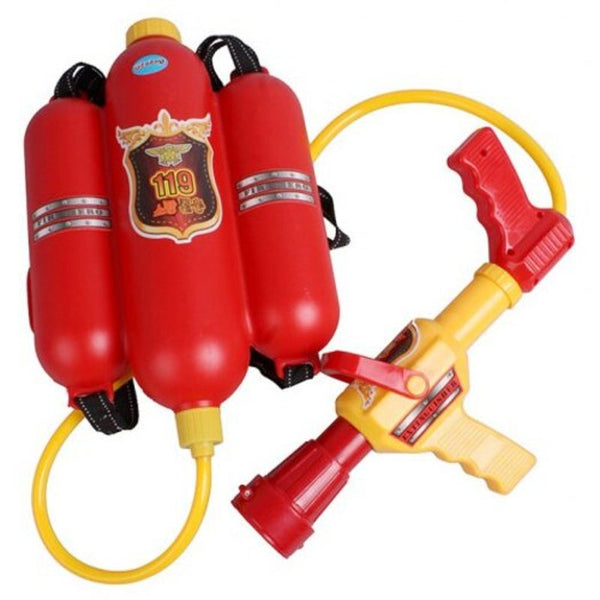 600 Fire Backpack Water Gun Beach Toy For Kids Engine Red