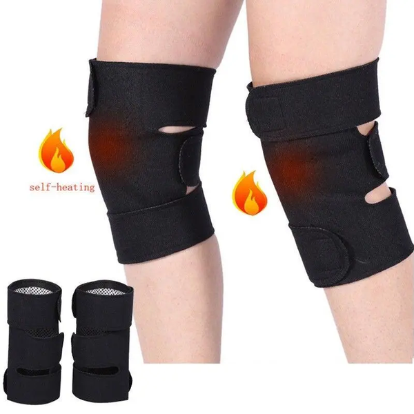 1 Pair Power Joint Support With Self Heating Magnetic Therapy Warmth Protective Knee