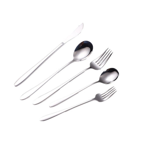 Cutlery Set 304 Stainless Steel Dinnerware Silverware Flatware Knife Fork Spoon