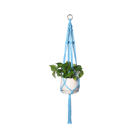 Plant Hanger Cotton Rope Macrame Knotted Lifting Hanging Flowerpot Holder