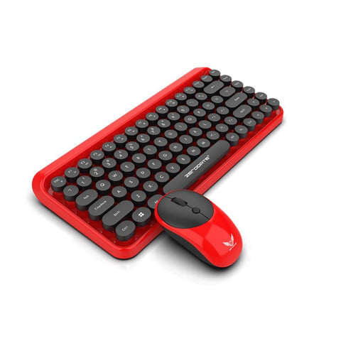 2.4G Wireless Keyboard And Mouse Set Retro Office Fashion