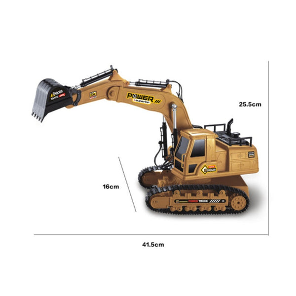 2.4G Wireless Remote Control Engineering Vehicle 10 Channel Excavator Simulation Bulldozer Model Toy