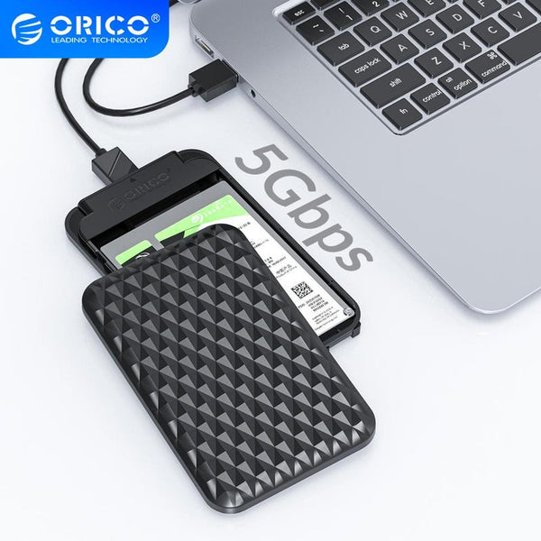 2.5 Inch Hdd Case Sata 3.0 To Usb Gbps 4Tb Ssd Enclosure Support Uasp External Hard Disk Box Black
