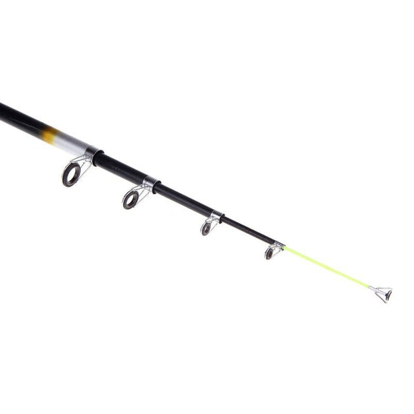 2.7M 8.86Ft Portable Telescopic Fishing Rod Travel Spinning Pole Glass Fiber