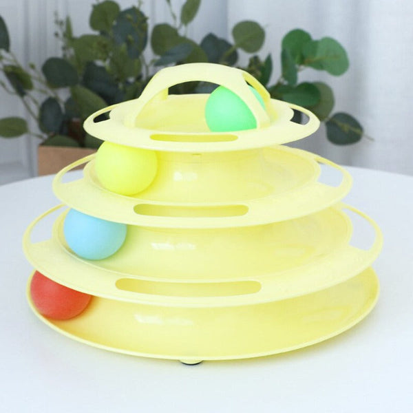 Interactive Cat Turntable Track Ball Training Pet Toy