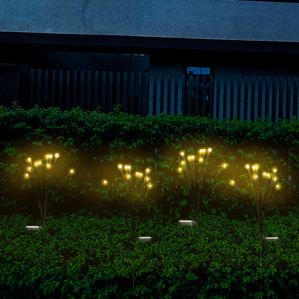 Lumiro 4 Pack Solar Garden Lights Outdoor Firefly Enchanting Illumination