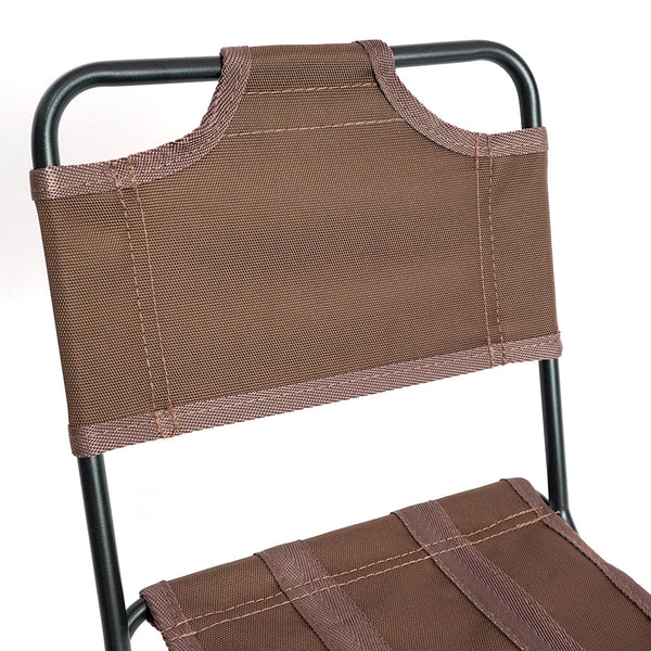 Hyperanger Aluminum Portable Folding Camp Chair Khaki Comfortable Seating Light