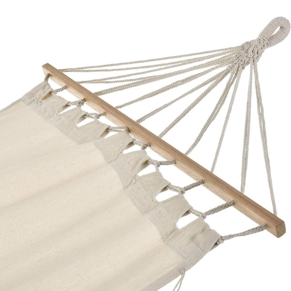 Hyperanger Indoor Outdoor Hammock Hanging Swing With Tassels Cotton Material