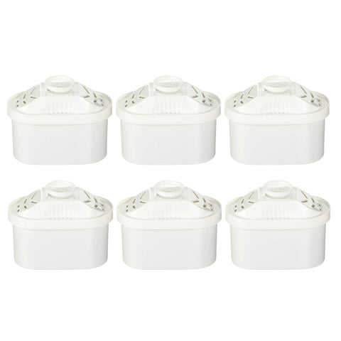 Pack Of 6 Water Filter Pitcher Replacements Jar Cartridge Refills