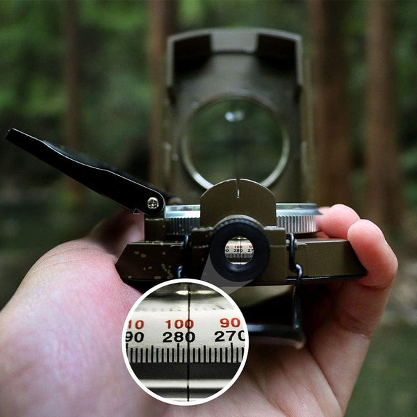 Hiking Compass With Sighting Clinometer Camping For Outdoor Activities
