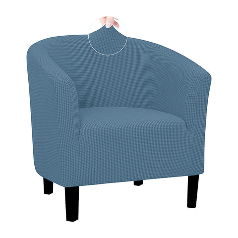 Comfeya Elastic All Inclusive Single Sofa Cover Solid Color Semicircle