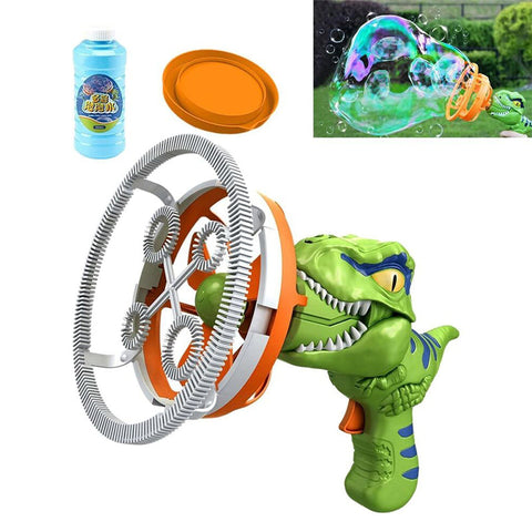 Electric Dinosaur Bubble Blower Machine For Kids