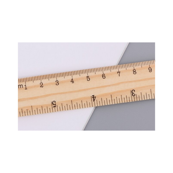 20Cm Wooden Ruler Double Sided Student School Office Measuring Accessories