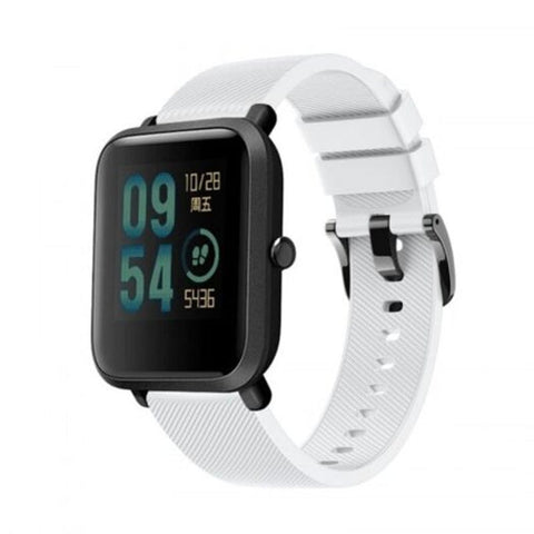 20Mm Soft Silicone Watch Strap For Amazfit Bip / Lite White