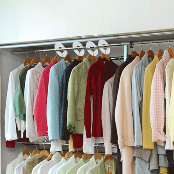 20Pcs Clothing Rack Dividers Round Closet Organizer Hanging