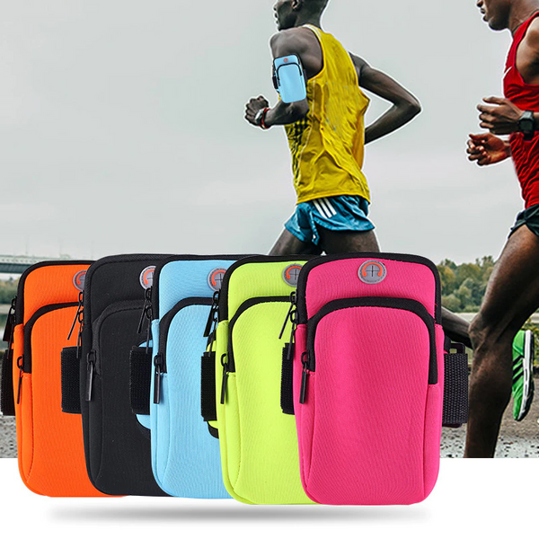 2Pcs Universal 6 Inch Running Armband Phone Case Holder High Quality Bag Jogging Fitness Gym Band For Iphone Samsung Huawei