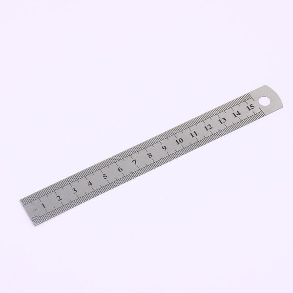 6 Inch Ruler Stainless Steel Metal Double Sided Office Stationery School Supplies