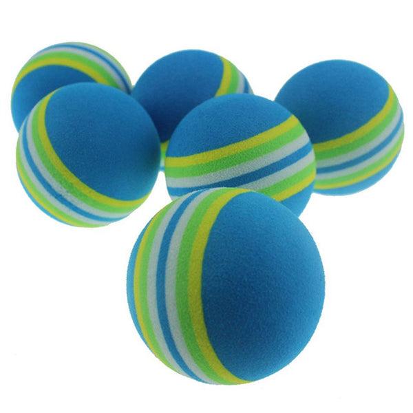 25Pcs Golf Sponge Soft Rainbow Balls Swing Training Foam Tennis Golfer / X5i6