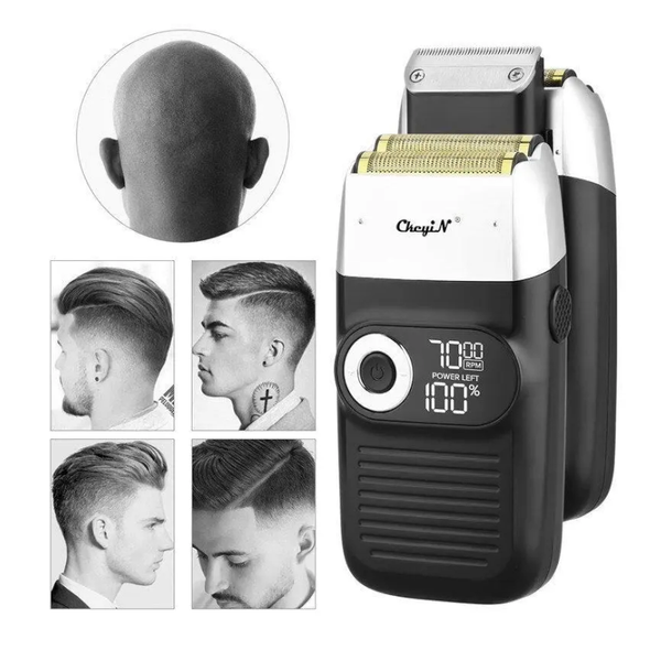 2In1 Powerful Electric Shaver Hair Clipper For Men Portable Rechargeable Trimmer