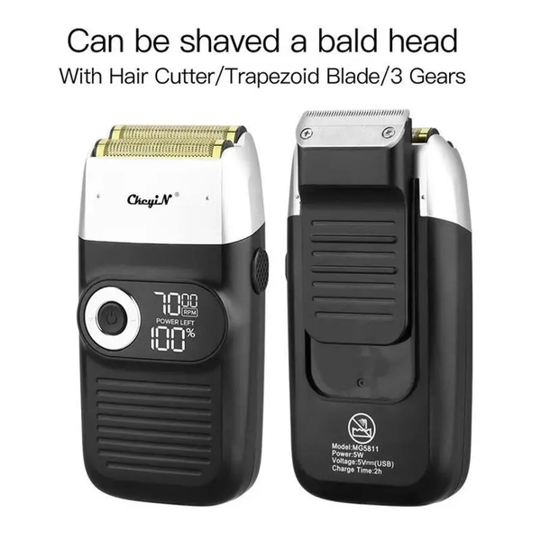 2In1 Powerful Electric Shaver Hair Clipper For Men Portable Rechargeable Trimmer