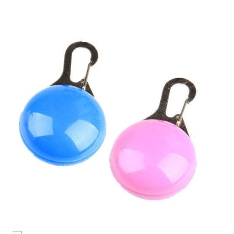 Pet Travel Access 2Pack Colourful Clip On Safety Night Light Collar Keychain Led Waterproof Walking Lights For Dogs And Cats Pink Blue