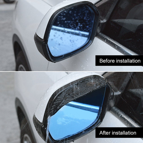 4 Car Rear View Side Mirror Rain Board Eyebrow Guard Sun Visor Accessories