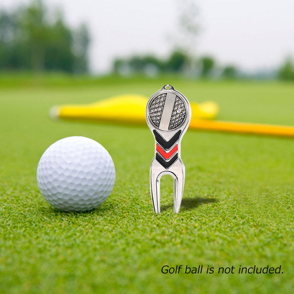 Golf Divot Repair Tool Pitchfork Groove Cleaner Training Aids