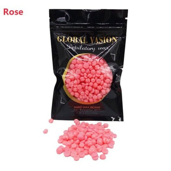 2X 100G Depilatory Hard Wax Brazilian Granules Hot Film Bead For Hair Removal Different Smell