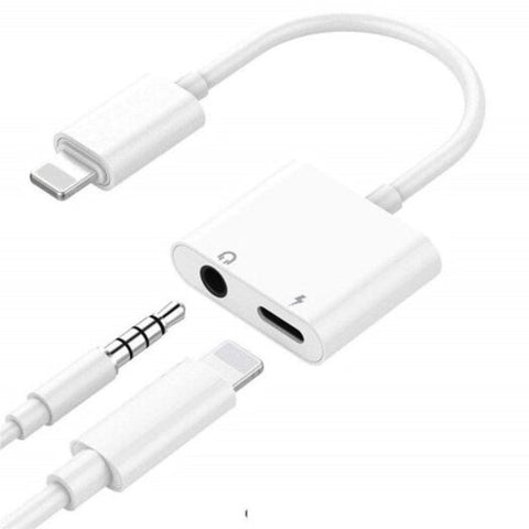 3.5Mm Aux Headphone Jack Audio Adapter For Iphone7 / Plus 8 8Plus X Xs Max Xr White