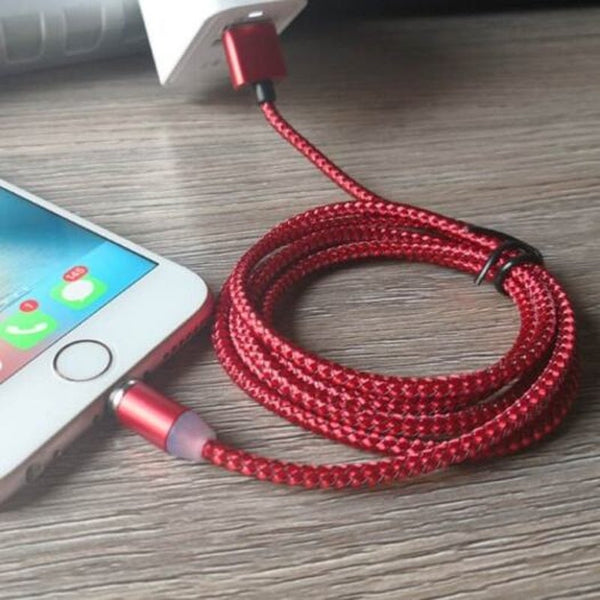 3 In 1 Fishing Net Magnetic Cable For Iphone Micro Usb Type-C Charger