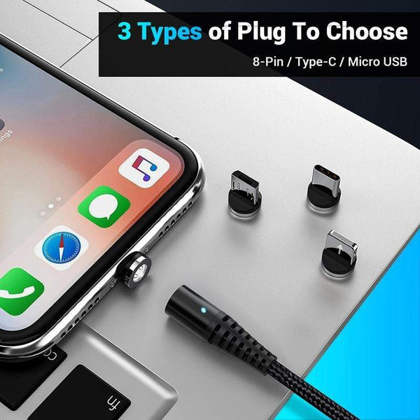 Usb Firewire Hubs 3 In 1 Magnetic Fast Charging Cable For Ios Android Type