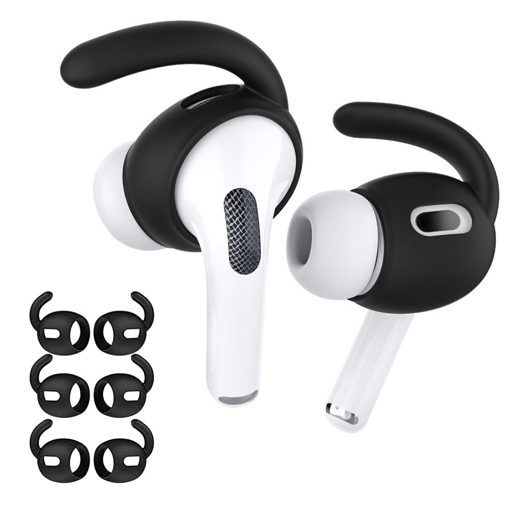 3 Pairs Airpods Pro Ear Hooks Secure Anti Slip Covers Silicone Earphone